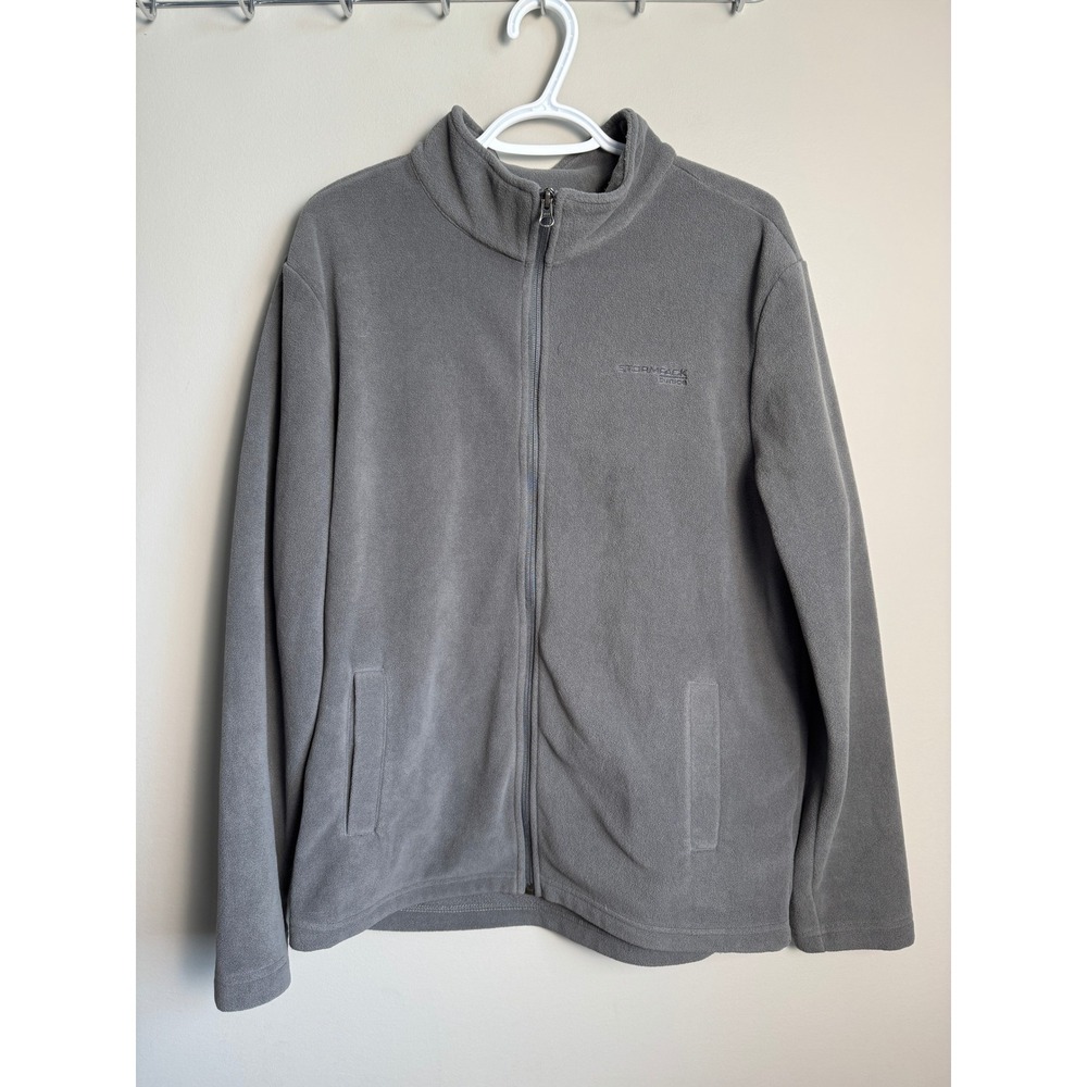 Stormpack Sunice Mens Gray Fleece Full Zip Jacket Large Gorpcore Hiking Outdoor